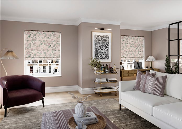 Laura Ashley Eglantine, Blush - Roman Blind - Image 6